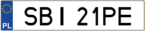 Trailer License Plate